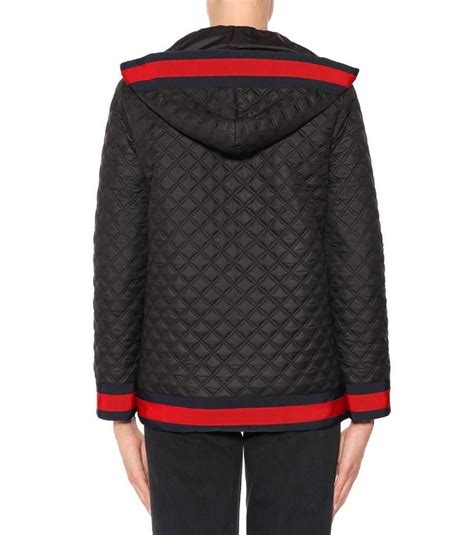 gucci long coats|Gucci black diamond quilted coat.